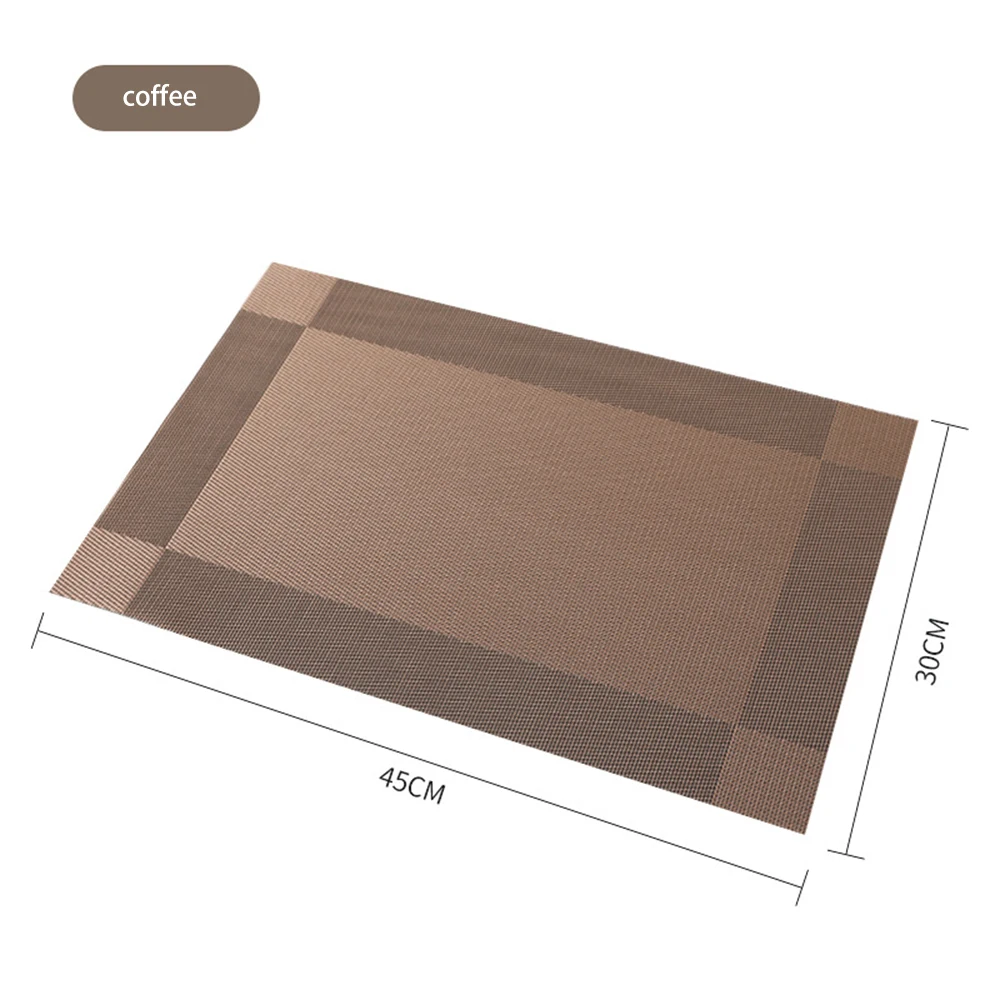 

Waterproof Placemat Kitchen Dining Table Mat Steak Pad Anti-scalding Insulation Pads Hotel Restaurant Home Decor Kitchen Utensil