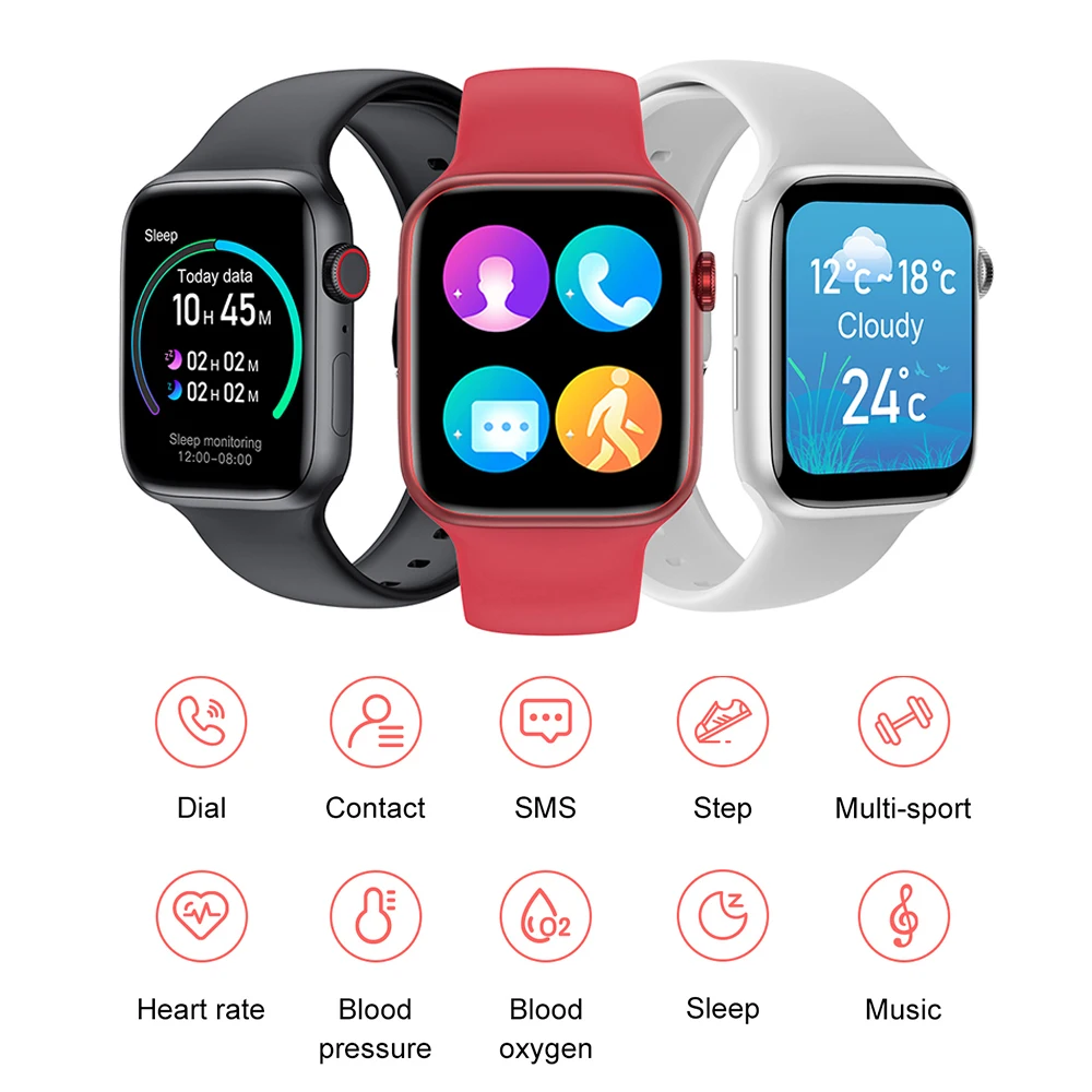 

T500 Smart Watch DIY Dial Touch Screen Men Women Heart Rate Phone Call Waterproof Bluetooth Sport Smartwatch For IWO IOS Android