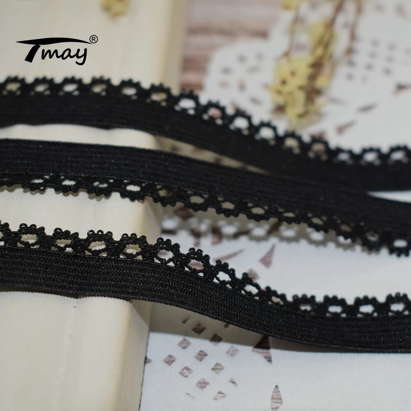 #1721 чистый эластичные женские сапоги черного цвета кружевные ленты с отделкой 8