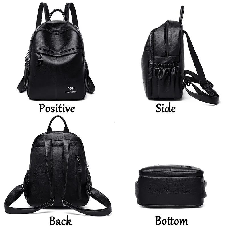 2020 женский рюкзак для девочек Mochila Feminina Повседневный кожаный женская сумка через