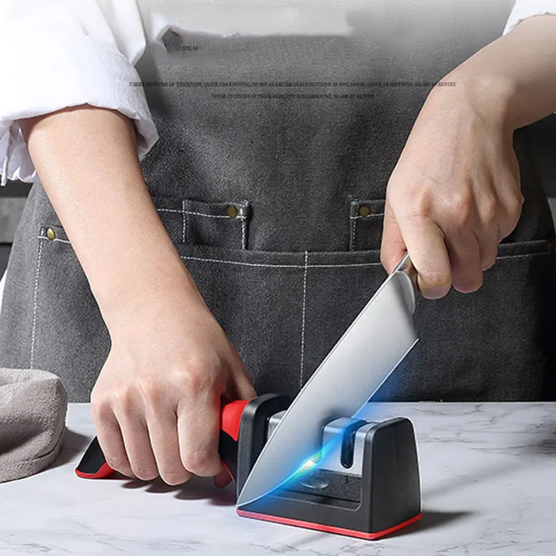 

3-Stage Knife Sharpener Manual Kitchen Knife Sharpening Tool For all Knives Professional Knife Sharpener Multifun Accessories