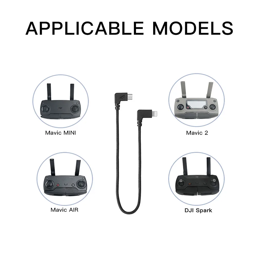 dji mavic mini remote control data cable line mobile phone iphonetablet pc for mavic 2airmavic minispark drone accessories free global shipping