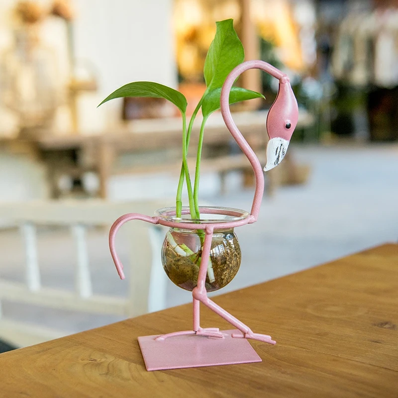 Ins/горячая Распродажа Фламинго ваза в скандинавском стиле маленькие свежие