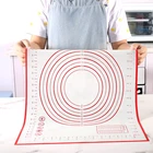 Большой силиконовый коврик для раскатки теста с подкладка для замешивания теста антипригарной поверхностью, с весами, кухонный, для приготовления кондитерских изделий, инструменты для выпечки