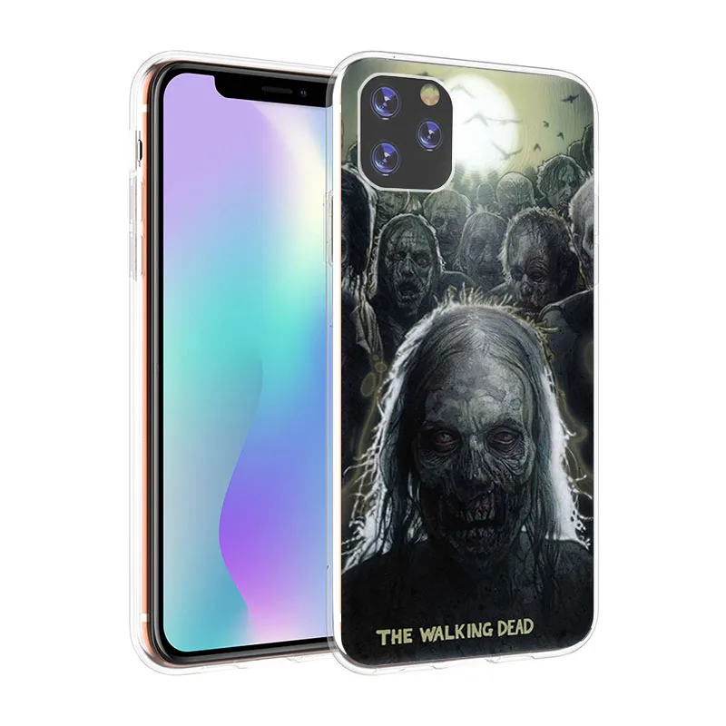 Phone Case for Apple iPhone 13 12 Mini 11 Pro Max X XR XS 7 8 Plus SE2020 The Walking Dead Fashion Transparent Soft cases Cover