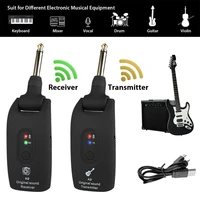 wireless guitar system a9 uhf 2 4ghz rechargeable electric guitar transmitter receiver 4 channels usb electric guitar bass tool