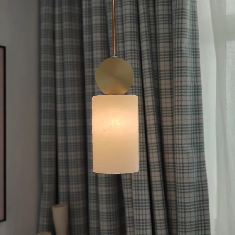 Роскошная мраморная Подвесная лампа одноголовочные прикроватные светильники