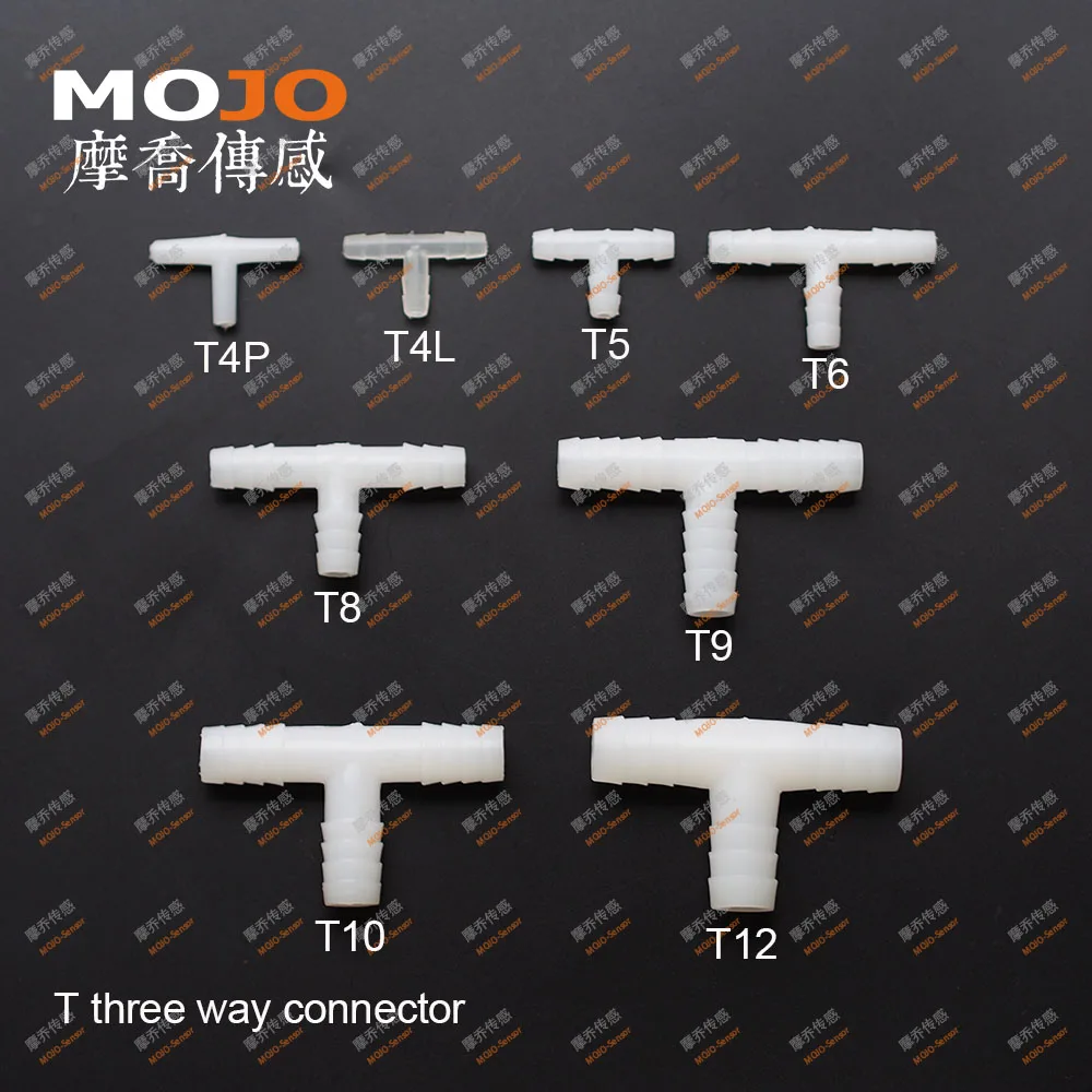 

2020 Free shipping!(100pcs/Lots) MJ-T12 PE Tee pipe connectors 12mm three way hose joint pipe fitting
