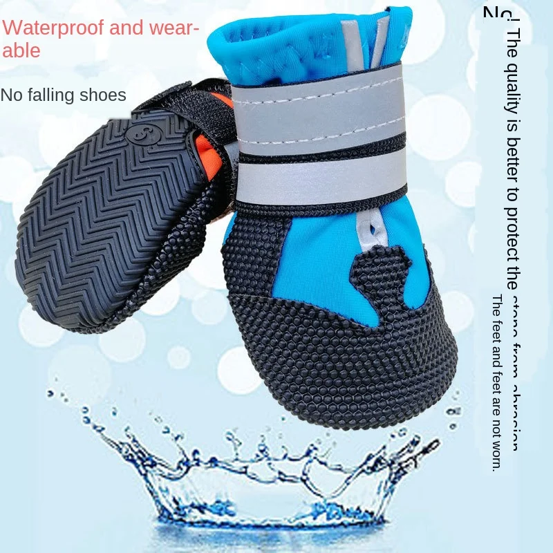 

Wear-resistant, non-slip, waterproof, pet dog shoe covers, medium and large dogs, dog shoes, short buckets, pet shoes