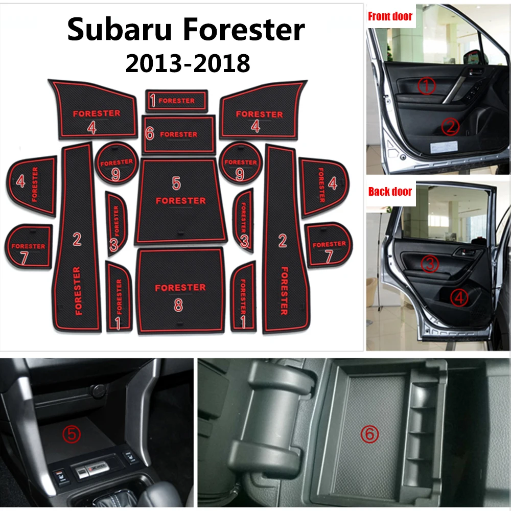 Для 2013 2014 2015 2016 2017 2018 Subaru Forester SJ автомобильный паз слот для ворот подлокотник