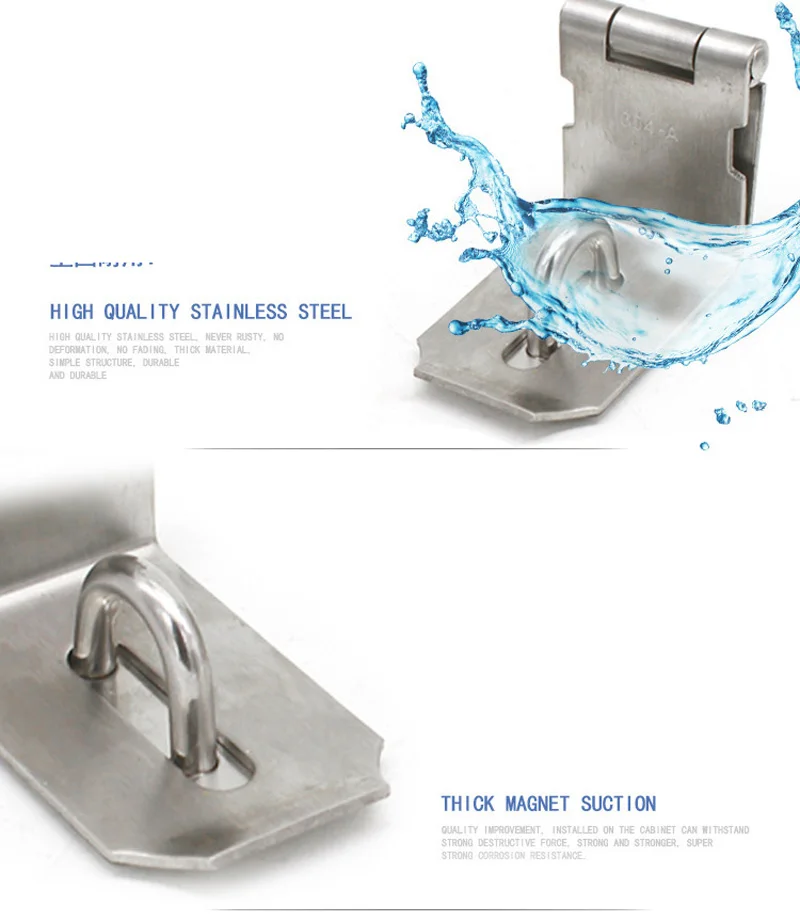 Пряжка для двери из нержавеющей стали с прямым углом 90 градусов|Дверные задвижки|