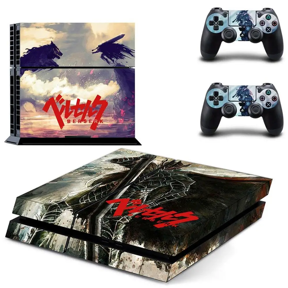 Виниловая наклейка BERSERK для консоли PlayStation 4 и контроллеров PS4 | Электроника