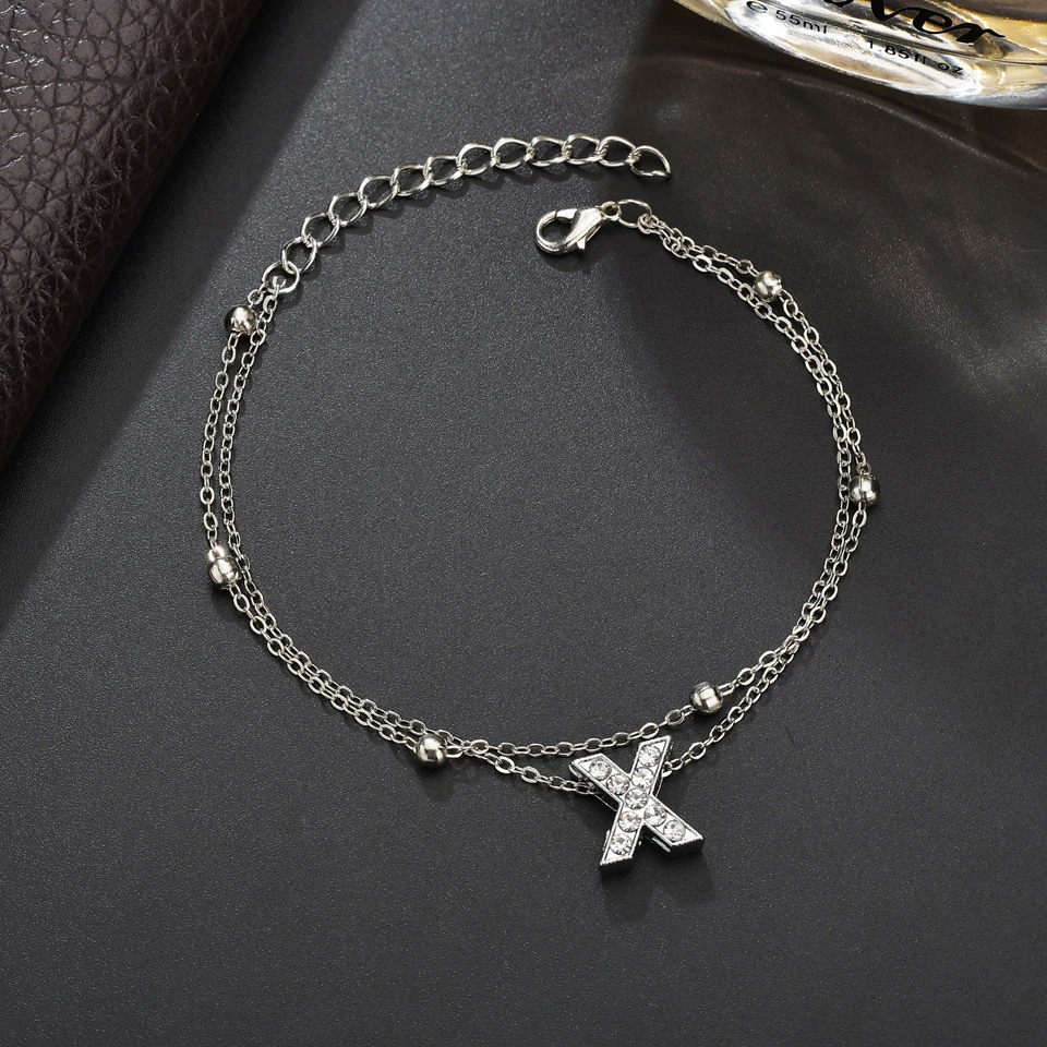 Модный Оригинальный регулируемый браслет с надписью для женщин шармы серебряный