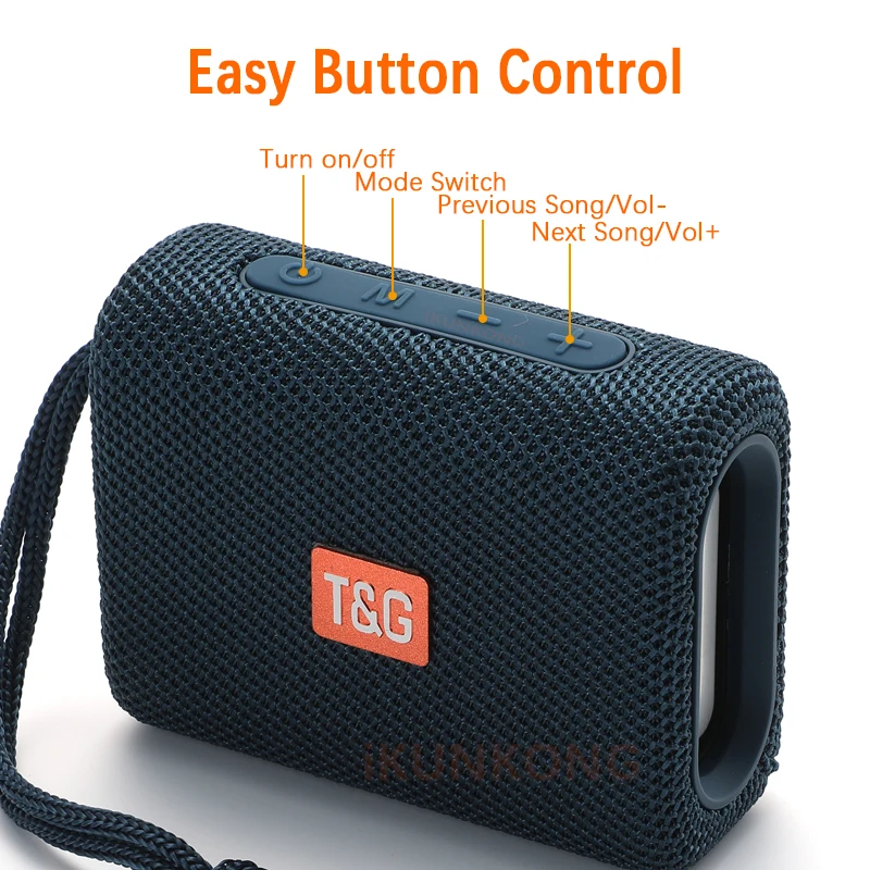 2021 TG313 Новый портативный Bluetooth динамик беспроводной бас сабвуфер