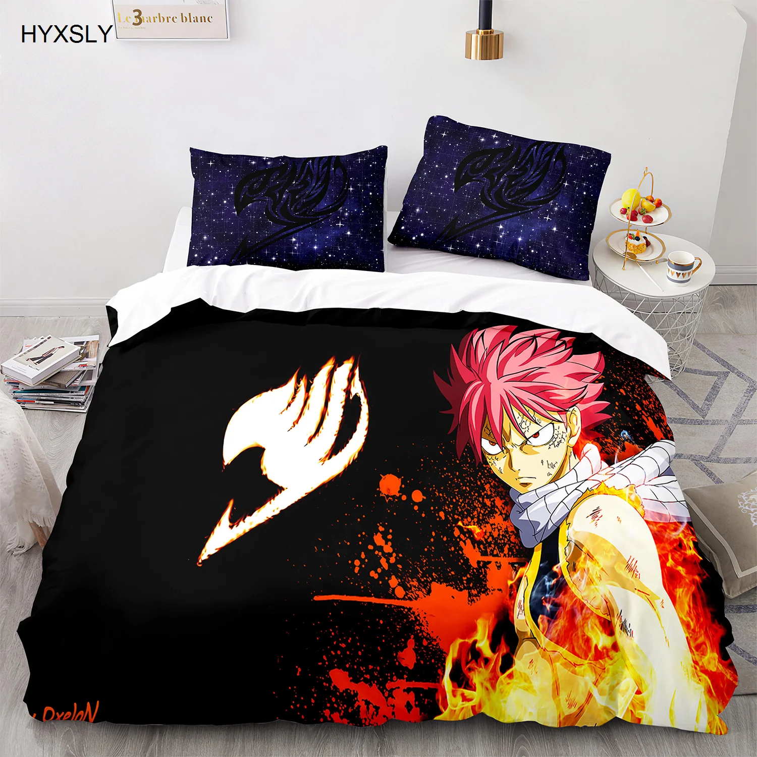 Новый комплект постельного белья с изображением Феи хвоста японское одеяло в