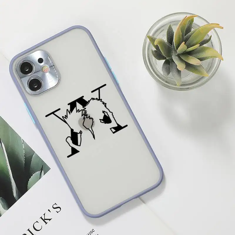 

hunter x hunter Phone Case For iPhone 12 11 Mini Pro XR XS Max 7 8 Plus X Matte transparent Gray Back Cover