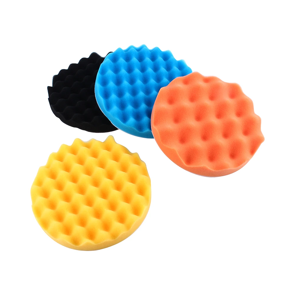 

4Pcs 7 inch Car Polishing Sponge Foam Pads Buffing Wax Polisher Set 4Pcs 4Pcs