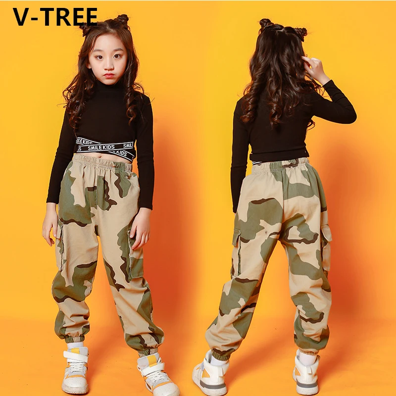 

V-TREE камуфляжные штаны для девочек модные штаны для мальчиков, одежда для мамы и ребенка, одежда для детей в стиле хип-хоп; Хлопковые брюки