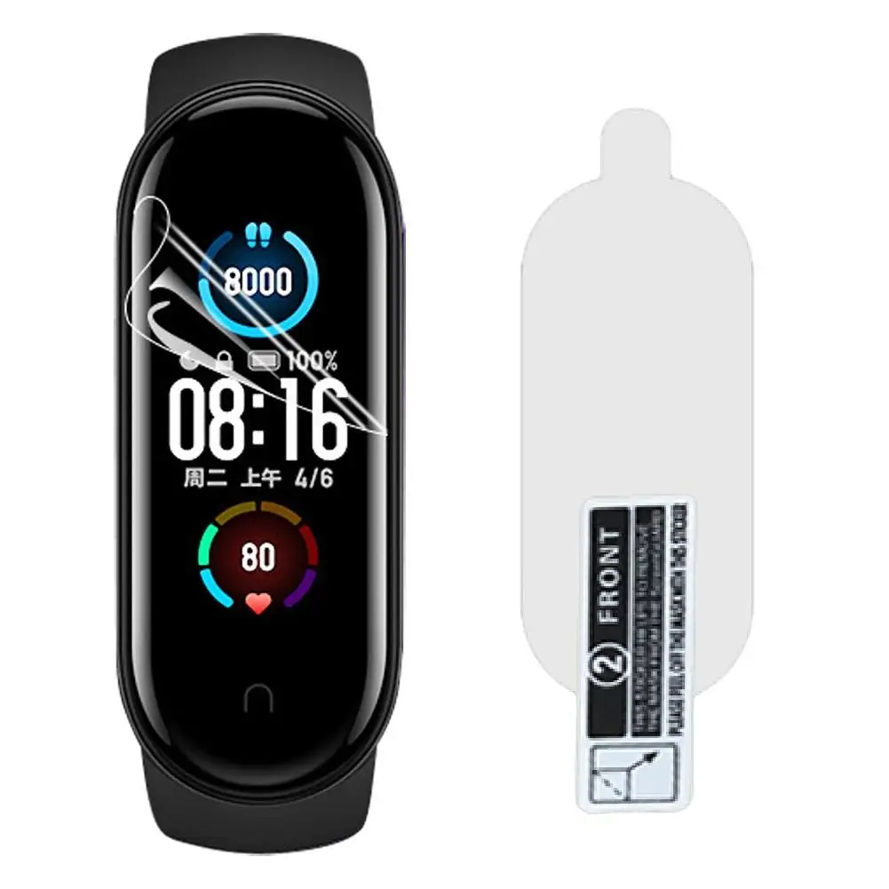 5 шт. Защитная пленка для экрана из ТПУ с защитой от царапин Xiaomi Mi Band nfc xiaomiband4 |