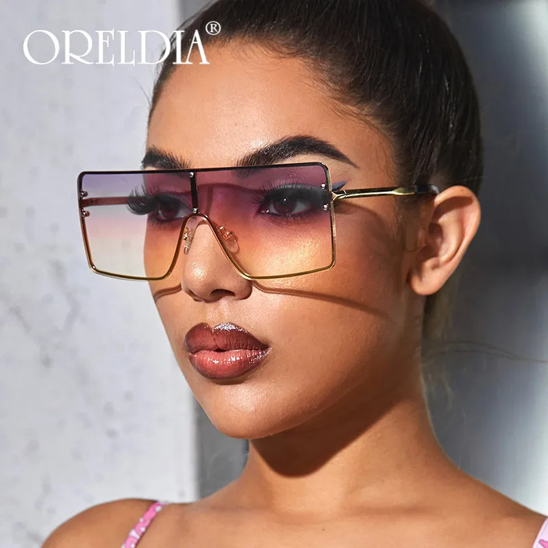 

Vintage Classic Square Metal Frame Sunglasses Women 2020 Retro Gradient Brand Designer Sunglasses Women Shades Wholesale