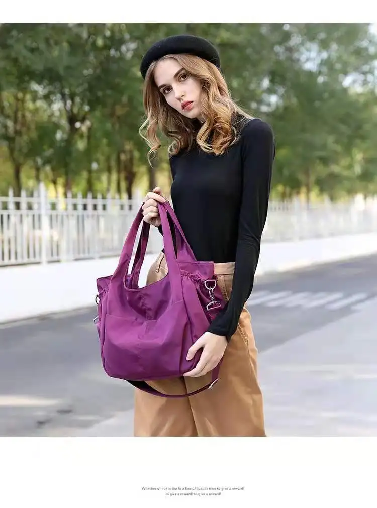 2021 new women's large capacity shoulder bag diagonal Oxford cloth handbag