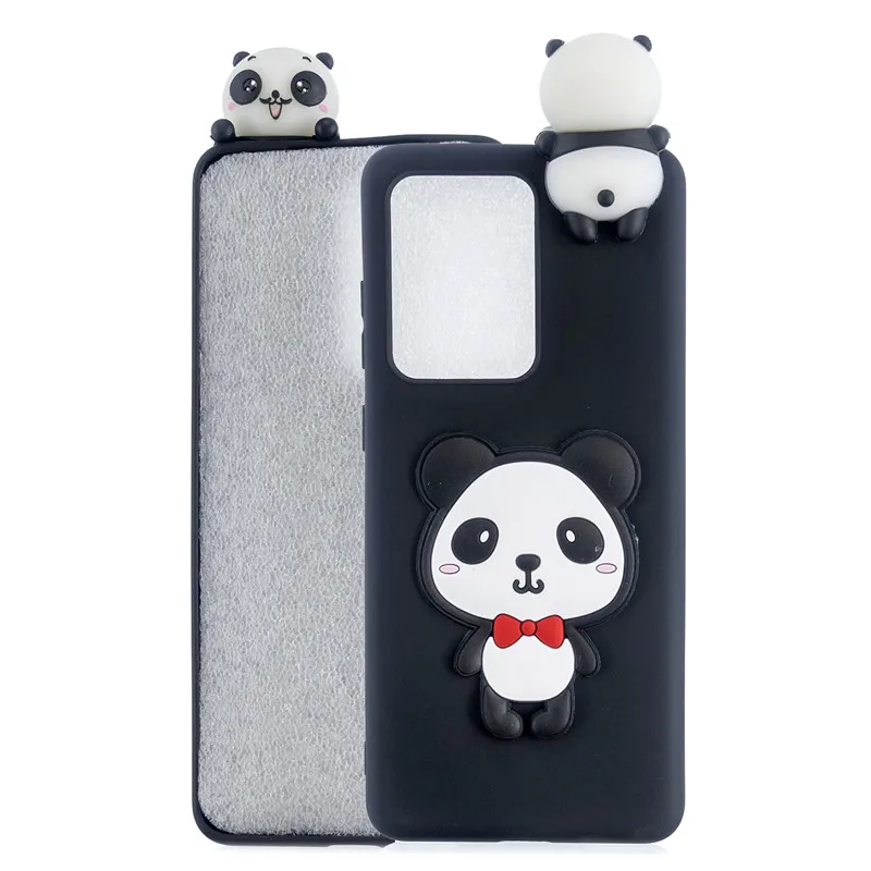 Милый 3D чехол из ТПУ с пандой единорогом кошкой и щенком для Huawei P30 P40 Pro P10 P20 Lite P8 P9