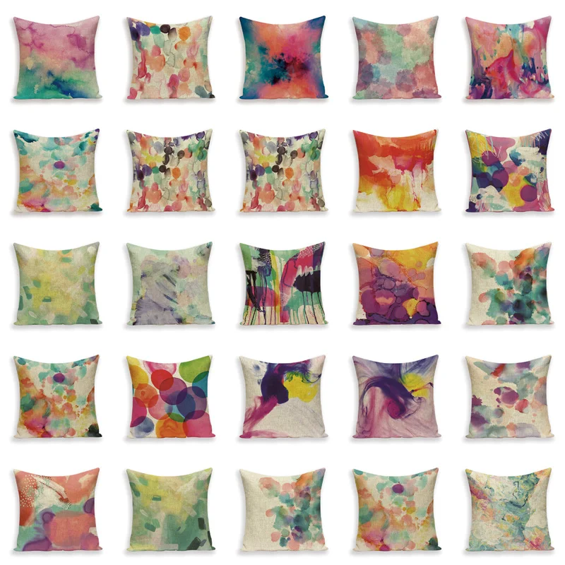 Собственная фотография наволочка чехол для подушки потертый шик акварельные