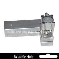 butterfly hole size 3096mm pneumatic punch machine hole puncher for pp pe plastic bag making machine