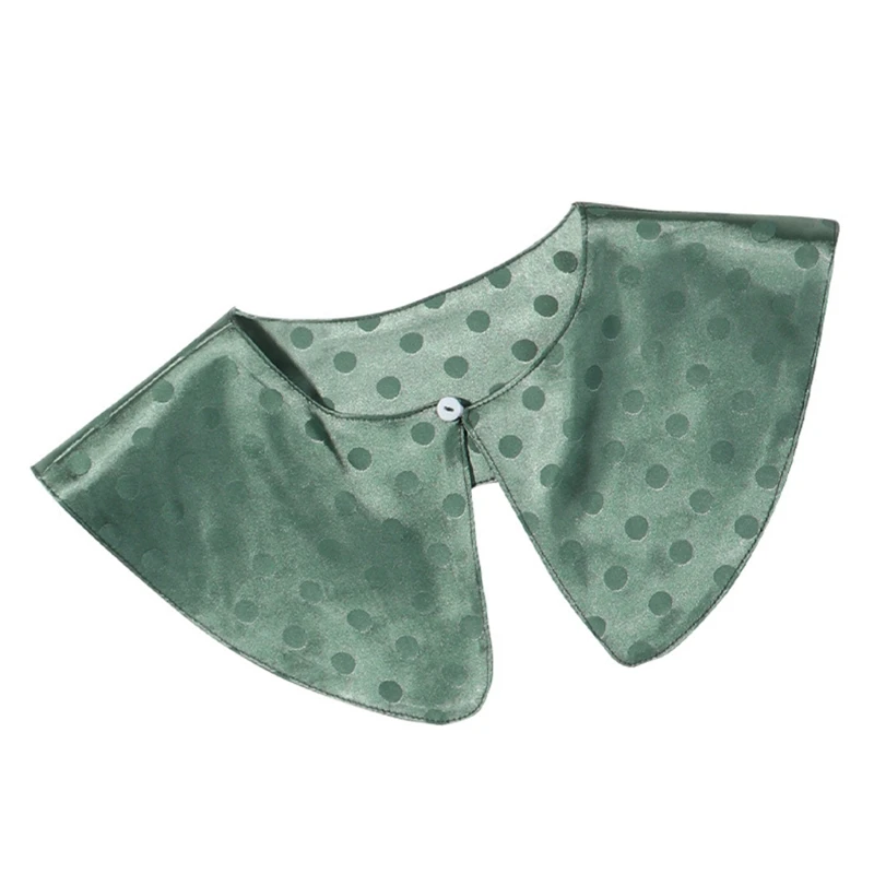 Мини-шаль с круглым узором в горошек украшение для платья красивом стиле