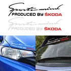 Автомобильная виниловая спортивная гоночная наклейка автомобильная Светоотражающая лампа-наклейка для Skoda Octavia Kodiaq Fabia Rapid Superb A5 A7 2 Kamiq Karoq