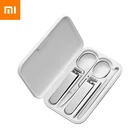 Набор машинок для стрижки ногтей Xiaomi Mijia, 5 шт., портативные, из нержавеющей стали, для маникюра, педикюра