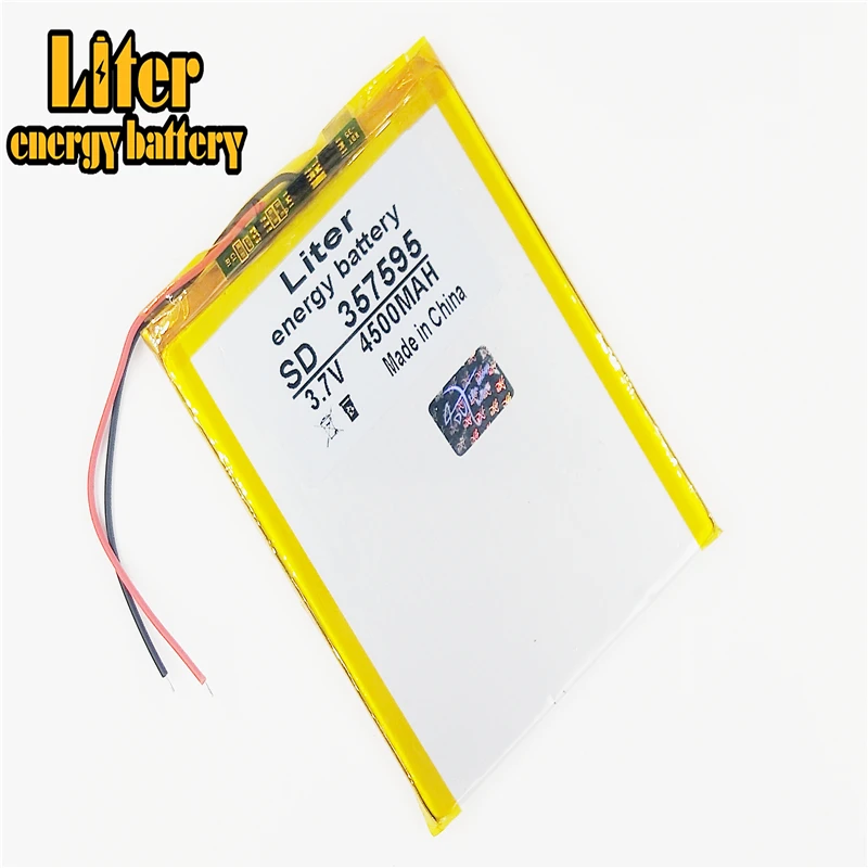 357595 3.7V 4500mah Lithium polymer Battery with Protection Board For PDA Tablet PCs Digital Products | Электроника