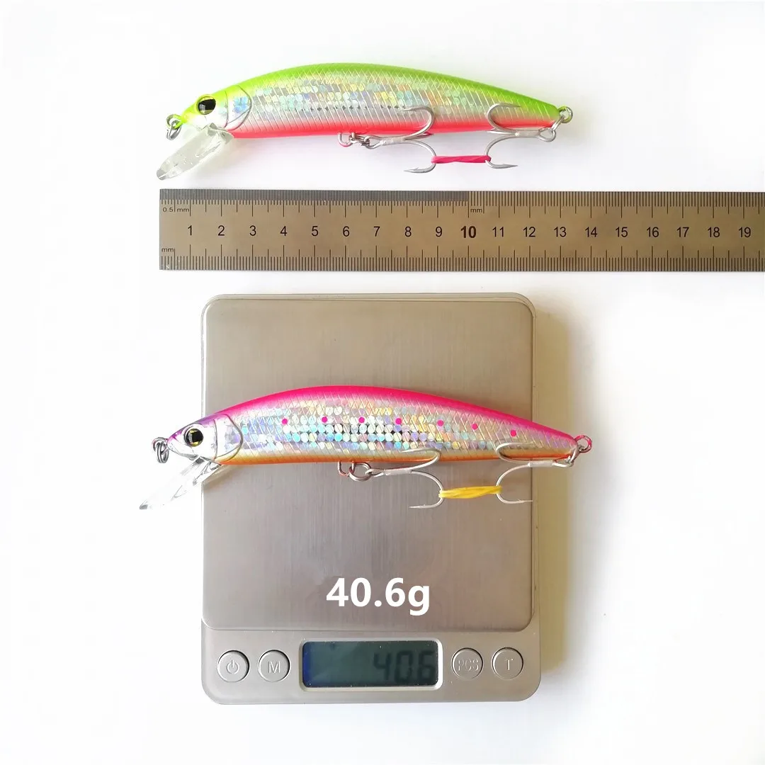 Swolfy 5 шт. тонущие приманки Minnow 12 см 40 г Морская рыбалка Приманки 3D глаза Пластиковые жесткие приманки Джеркбейт искусственные рыболовные воблеры