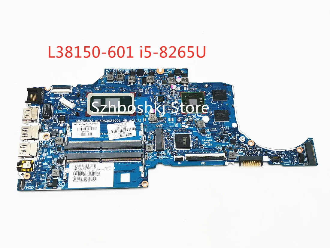 

L38150-601 L38150-001 w 520/2GB GPU i5-8265U CPU For HP 14-CK 240 246 G7 Laptop Motherboard 6050A3024001-MB-A01 100% Test OK