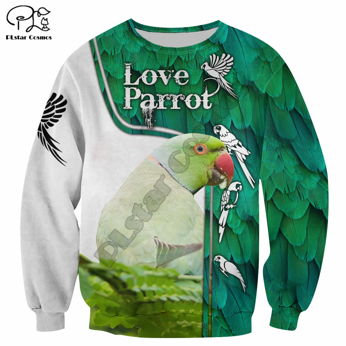 

PLstar Cosmos Beautiful Macaw Parrot Fashion Sweatshirt Funny Animal Streetwear 3D Printed Zipper Hoodie Jacket Unisex Style-1