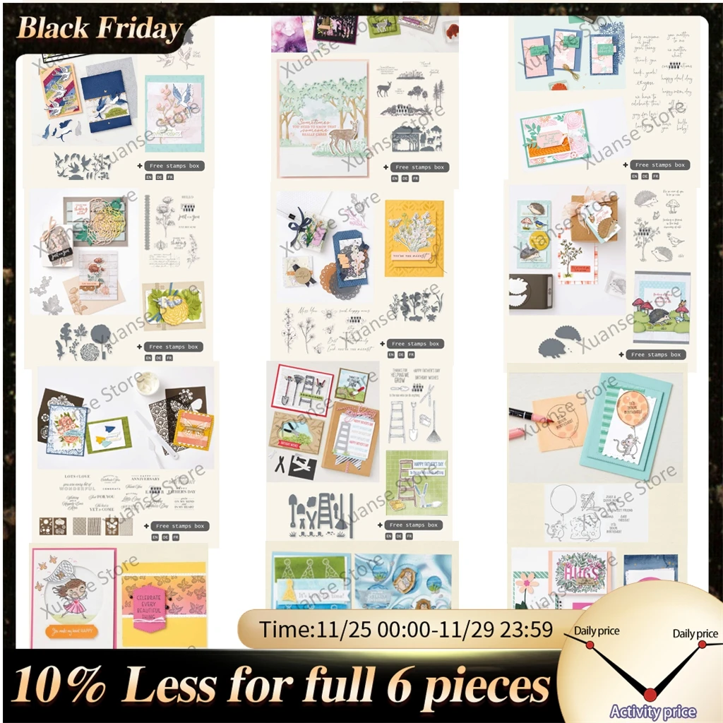 

2022 New Metal Cutting Dies And Stamps Clear Silicone Stamps For Scrapbooking DIY Paper Photo Cards Cutting Dies Craft Template