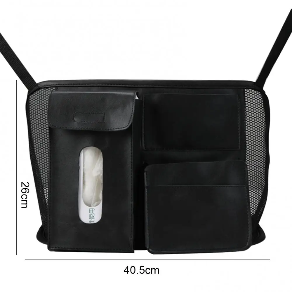 

80% Hot Sales Multi-Pocket Faux Leather Car Seat Back Storage Bag Phone Towel Cup Organizer