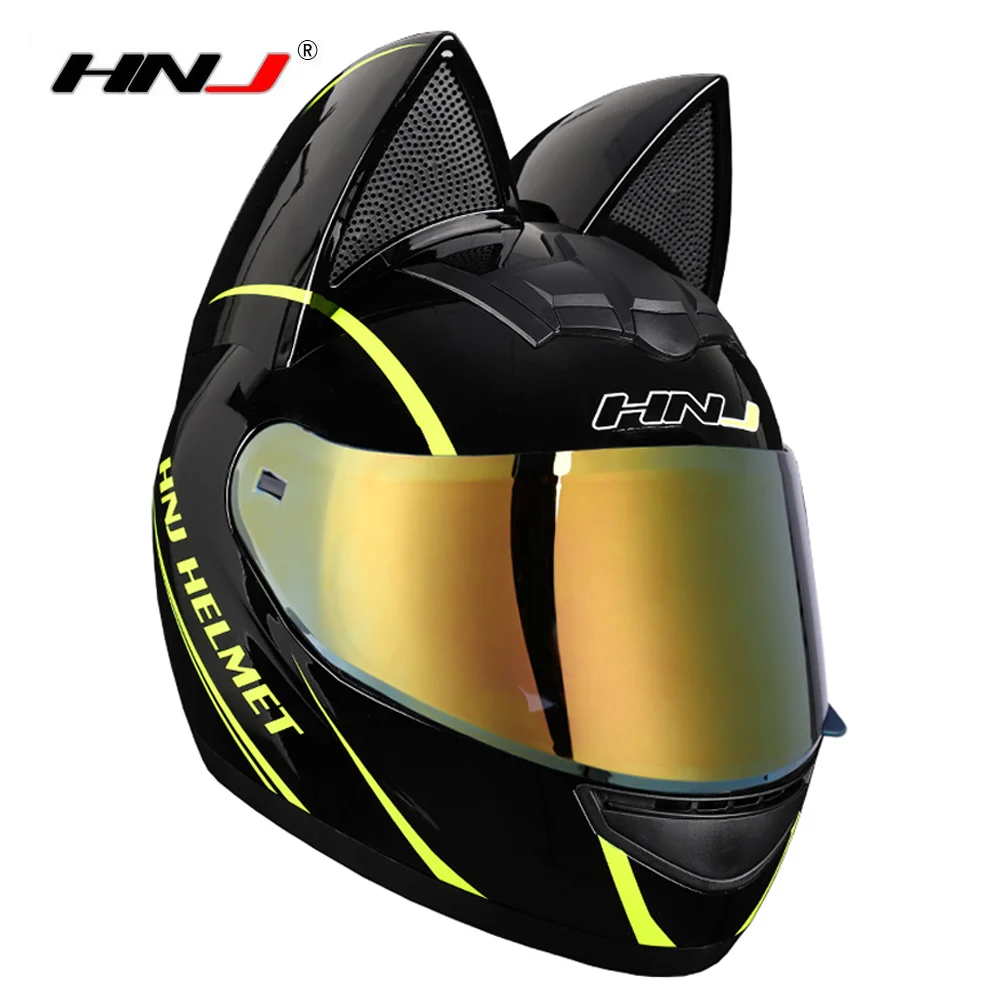 

HNJ мотоциклетный шлем полный уход за кожей лица шлемы Для женщин Casco шлемы мотоциклетные перчатки для езды на мотоцикле Capacete уха Мото шлем