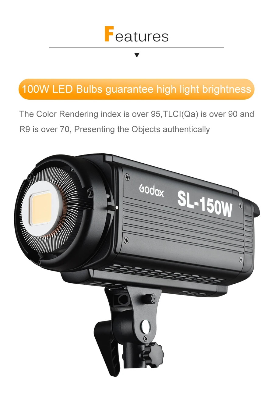 Godox SL-150W SL150W 150WS 5600K белая версия ЖК-панель светодиодный светильник для видео с непрерывным выходом студийный светильник с креплением Bowens