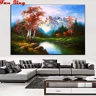 Алмазная живопись 5D сделай сам с мотивом природы, полноразмерная вышивка, пейзаж, картина из страз, мозаика для украшения дома