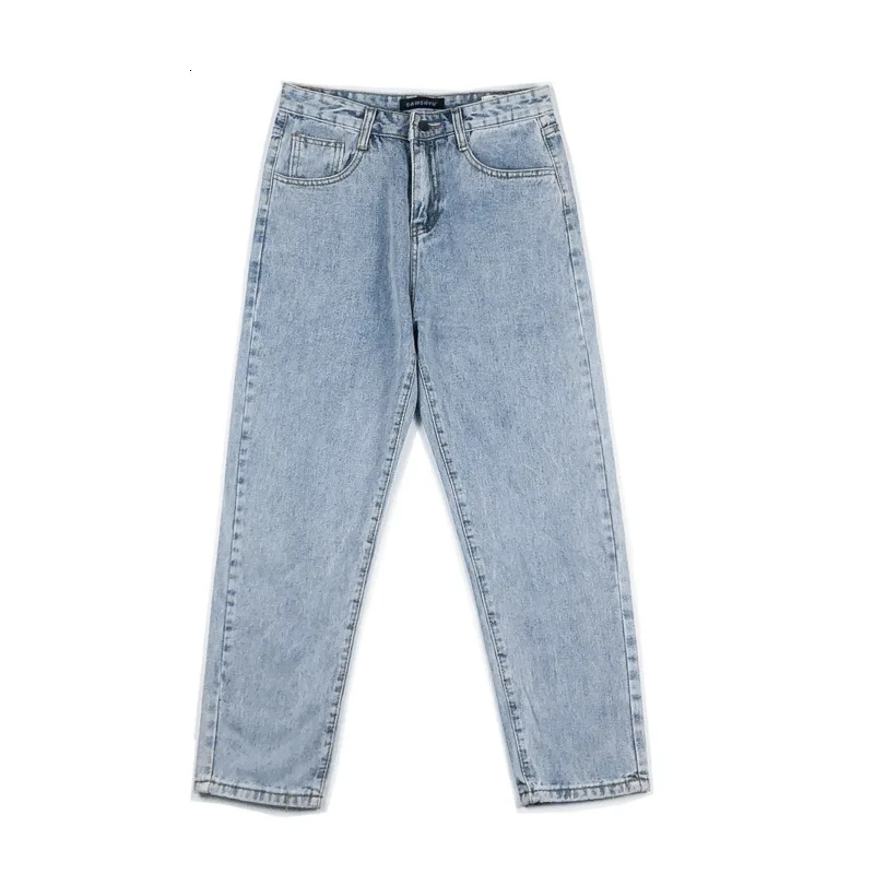 

Hip Hop Straight Denim Trousers Male Autumn Jeans Men's Slim Fashion Washed Solid Color Casual Jean Pants Men Streetwear Wild