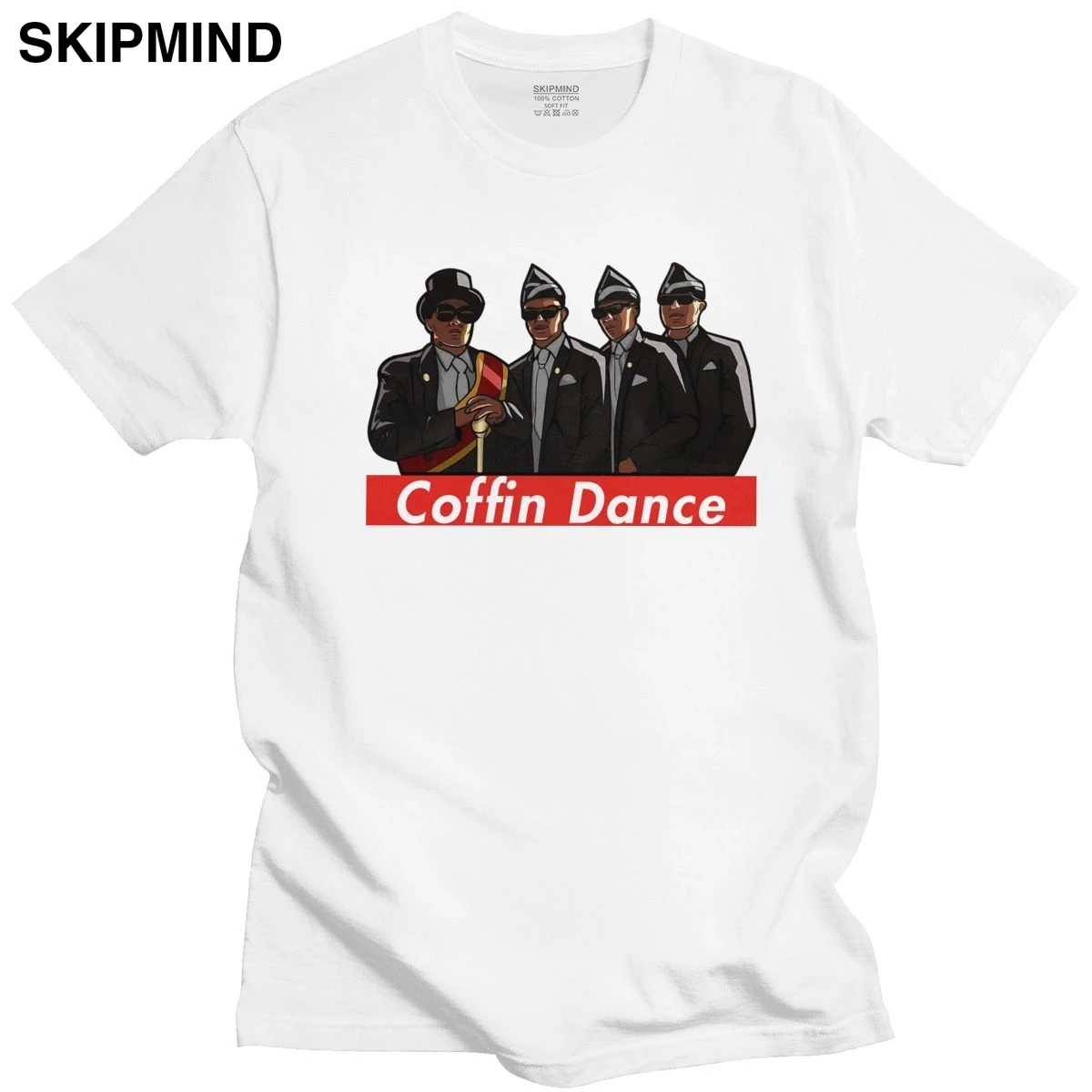 Футболка мужская с коротким рукавом круглым вырезом и надписью танцев на