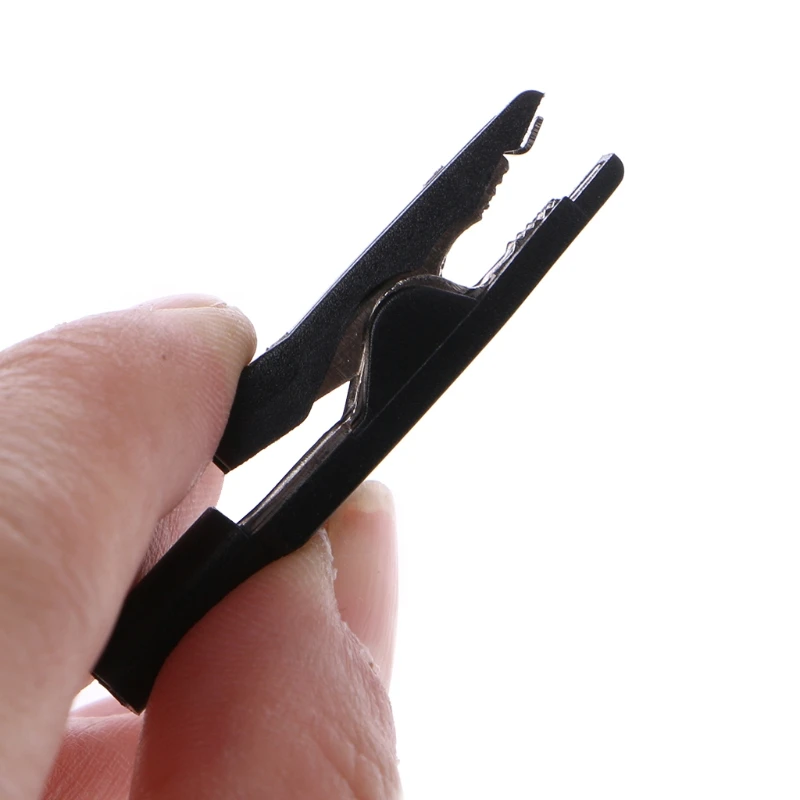 

2 Pcs Insulated Alligator Clip 2mm Banana Female Adapter Meter Test Probe Black Red 6XDD