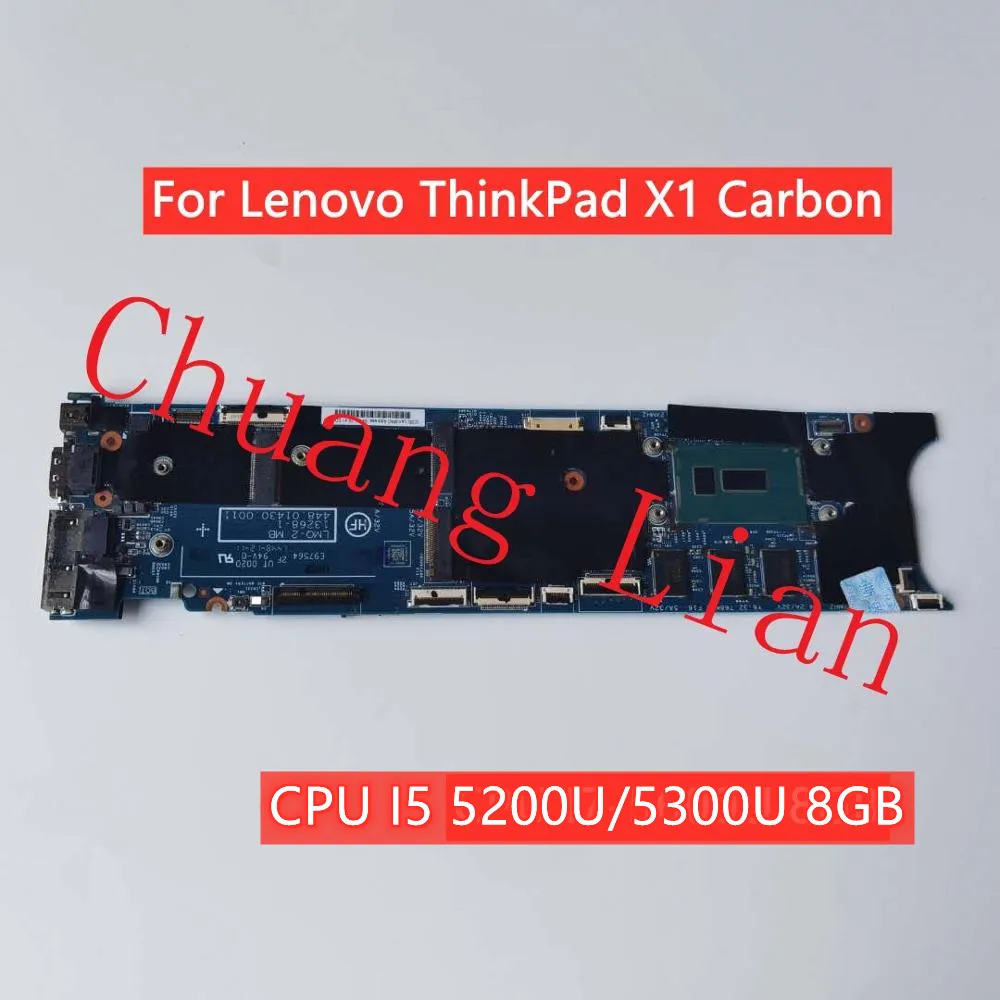 best motherboard for video editing LMQ-2 MB 13268-1 For Lenovo ThinkPad X1 Carbon 3nd Gen Laptop motherboard  with CPU I5-5200U/5300U 8GB 100% Fully Tested motherboards computer