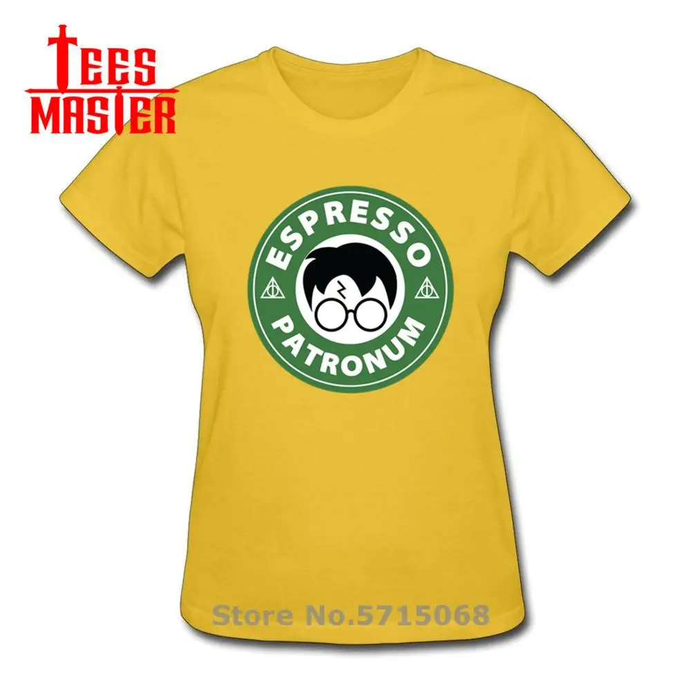 Футболка с коротким рукавом и принтом Гарри эспрессо | Женская одежда