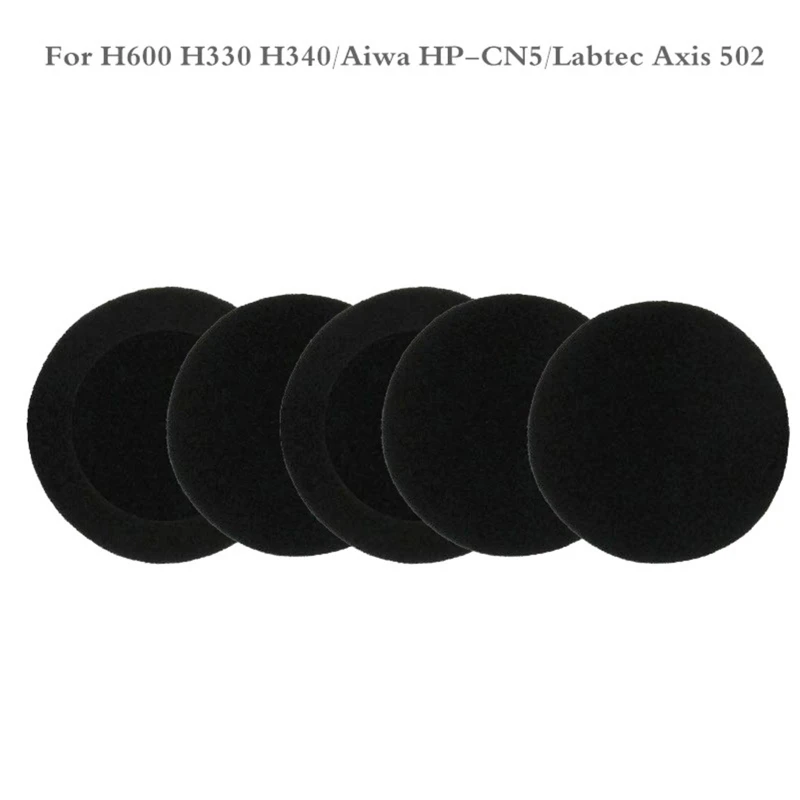 

5 Pairs of Foam Ear Pads Cushion Cover for logitech- H600 H 600 Wireless Headset