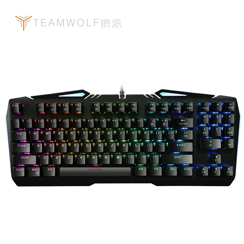 

Profession Gaming Mechanical keyboard RGB Backlit 89 keys Optical axis Wired keyboard for Computer Gamer