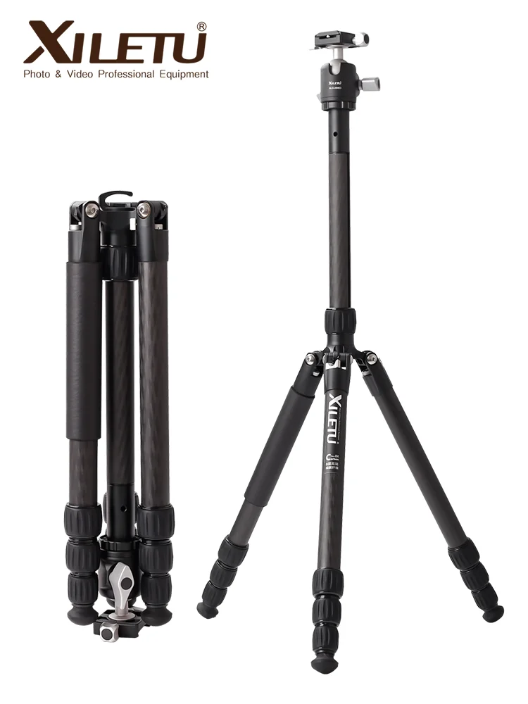 Профессиональный штатив XILETU XLS294Ci для фотосъемки из углеродного волокна с