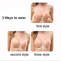 reusable women breast petals lift nipple cover lnvisible petal adhesive strapless backless stick on bra silicone breast stickers