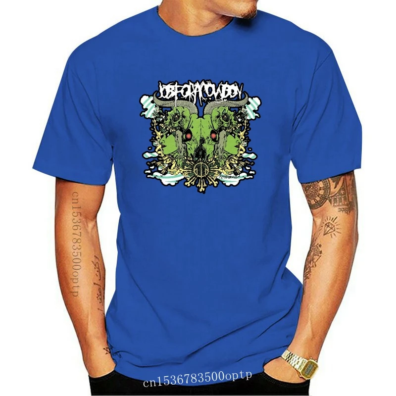 

Job For A Cowboy " Rorschach " T Shirt Official Adult Men Black New M , L Simple Short-sleeved Cotton T-shirt